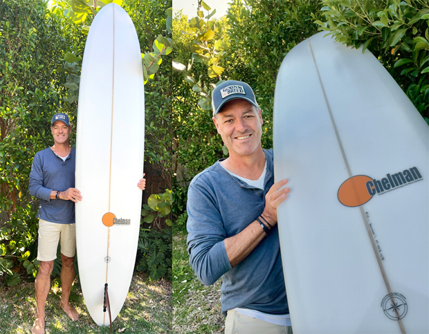 Image 1 for Our 98th board winner Andrew gets delivery of his Chelman Volan Double Ender 9’1”