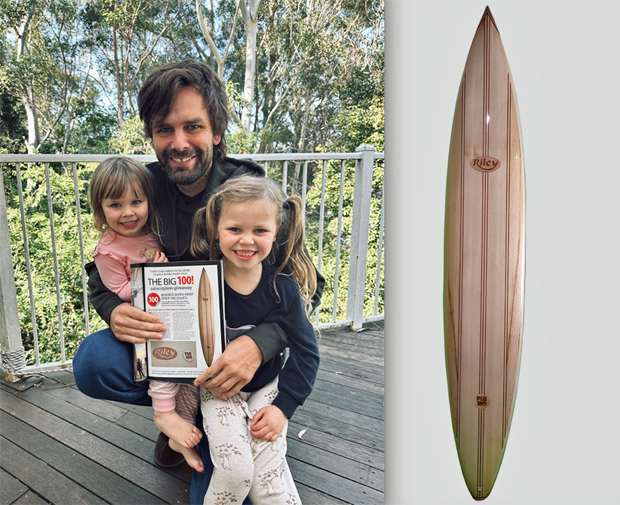 Image 1 for OUR 100th BOARD WINNER! – THE RILEY BALSA 9’6”!